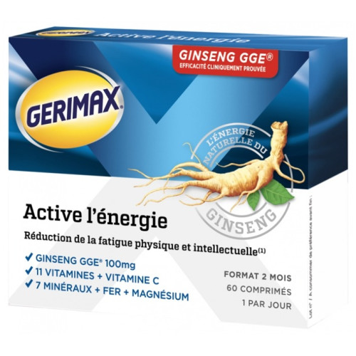 Gerimax Active Énergie - 60 comprimés : Vitalité & Réduction Fatigue