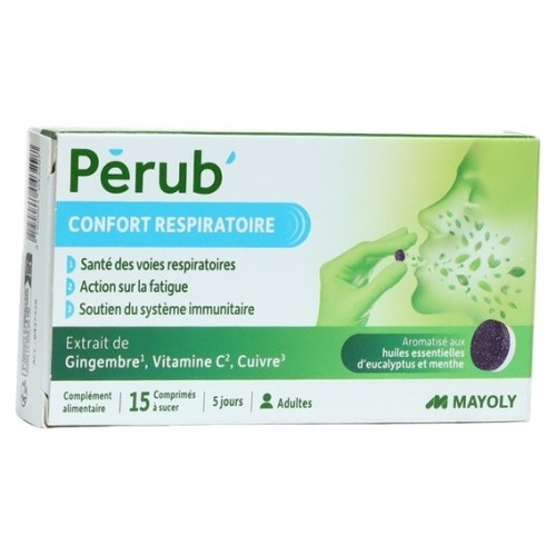 Pérub - Comprimés à sucer : Énergie, respiration et immunité renforcée