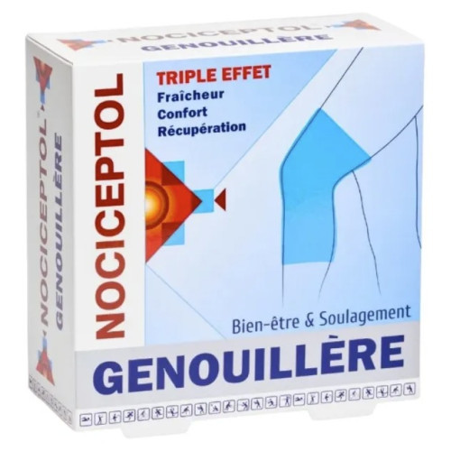 Nociceptol Genouillère : Triple effet froid pour genoux après effort