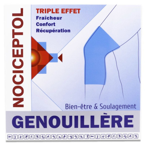 Nociceptol Genouillère : Triple effet froid pour genoux après effort