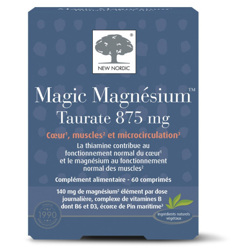 Magnésium Taurate NEW NORDIC : Énergie & relaxation musculaire