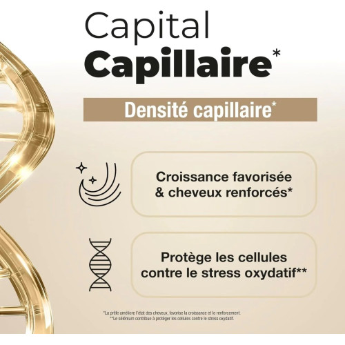 Complément capillaire Longevity : 30 gélules pour cheveux résistants