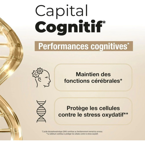 Longevity Capital Cognitif - 30 gélules pour un cerveau vif et protégé