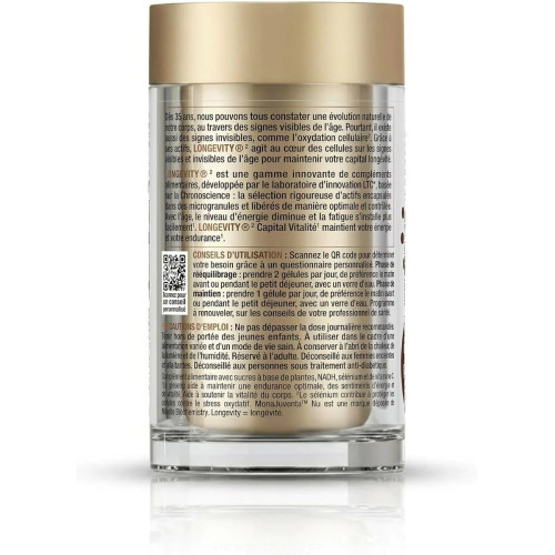 Longevity Vitalité 3 Chênes : Gélules Énergie & Endurance au Ginseng