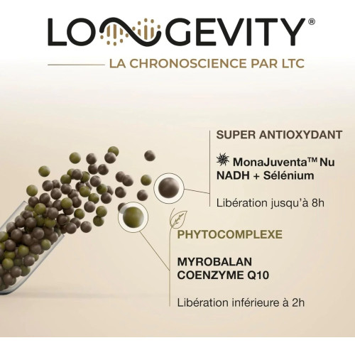 Longevity Capital Longévité : 30 gélules anti-stress oxydatif