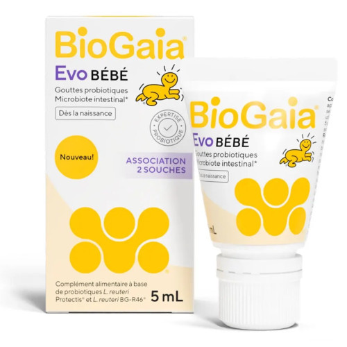 Gouttes Biogaia EVO Bébé : 2 souches probiotiques pour microbiote bébé
