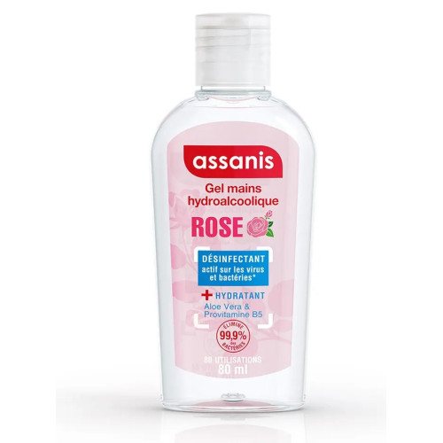 Gel Hydroalcoolique Assanis - Virucide & Hydratant 80 ml