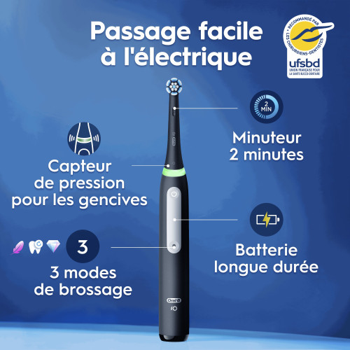 ORAL-B IO3 : Brosse électrique cadeau - Nettoyage pro & gencives