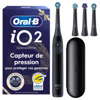 Oral-B iO2 : Nettoyage ultra-doux, silencieuse, 4 semaines d'autonomie