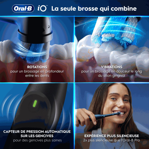 Oral-B iO2 : Nettoyage ultra-doux, silencieuse, 4 semaines d'autonomie