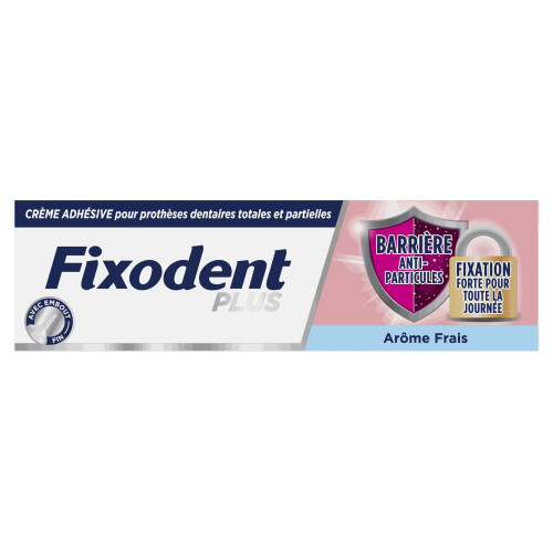 Crème Fixodent : Barrière anti-particules + fraîcheur mentholée - 35g