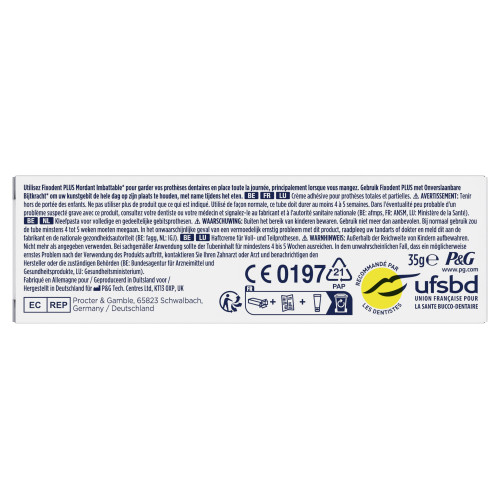 Fixodent Pro Plus : Adhésif prothèse neutre ultra-résistant - 35g