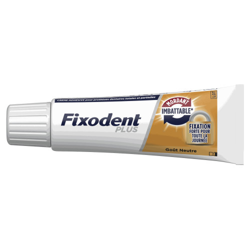 Fixodent Pro Plus : Adhésif prothèse neutre ultra-résistant - 35g