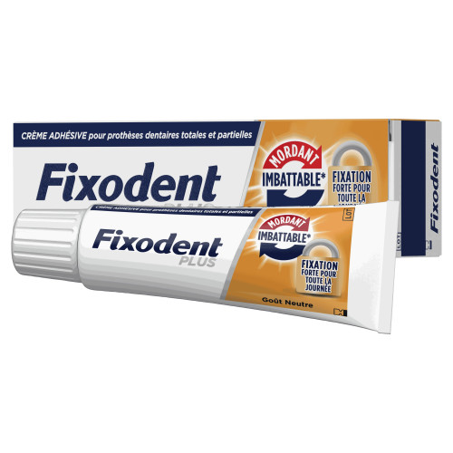 Fixodent Pro Plus : Adhésif prothèse neutre ultra-résistant - 35g