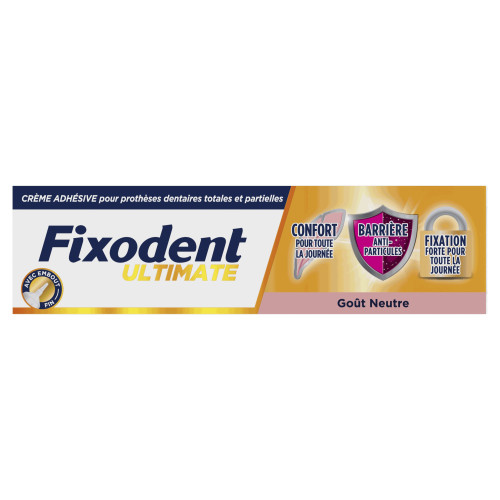 Fixodent Pro Ultimate Crème Adhésive 40g Tenue Confort Neutre