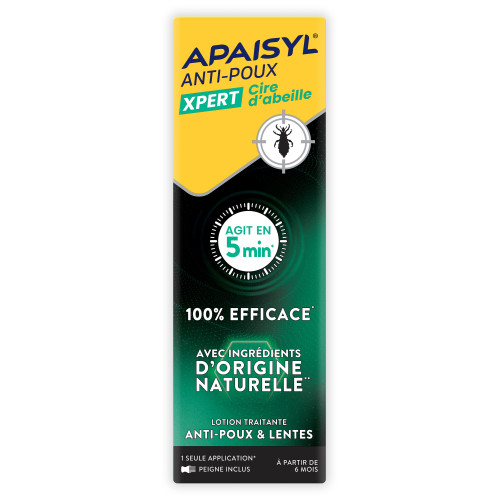 Apaisyl Anti-Poux Lotion Xpert 100ml Élimination Rapide et Naturelle