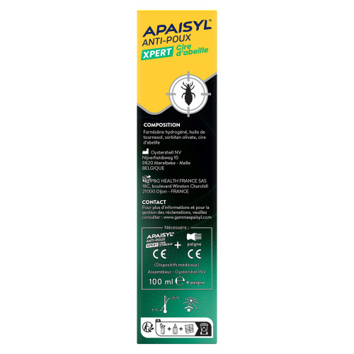 Apaisyl Anti-Poux Lotion Xpert 100ml Élimination Rapide et Naturelle