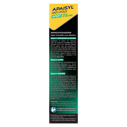 Apaisyl Anti-Poux Lotion Xpert 100ml Élimination Rapide et Naturelle