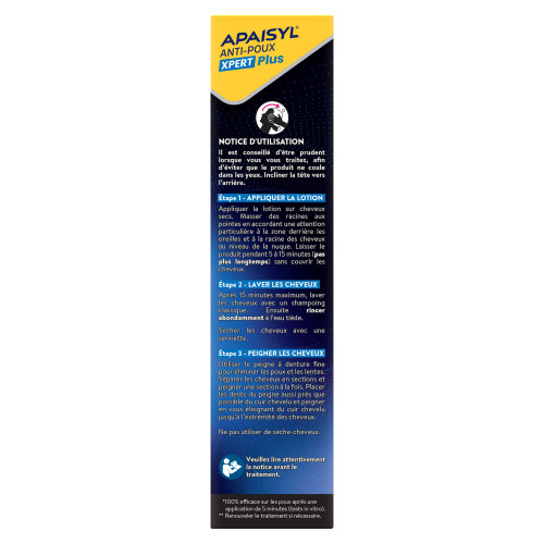 Apaisyl Anti-Poux Xpert Plus 100ml Élimine Poux & Lentes Rapidement