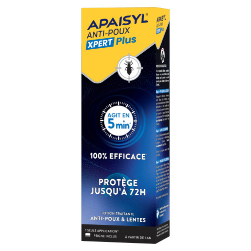 Apaisyl Anti-Poux Xpert Plus 100ml Élimine Poux & Lentes Rapidement