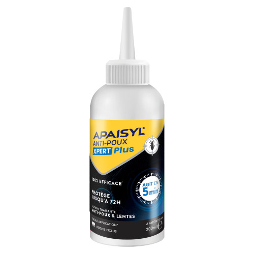 Apaisyl Anti-Poux Lotion Xpert Plus 200 ml Élimine poux en 5 min
