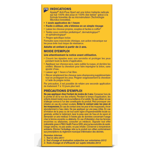 Apaisyl Xpert Poux & Lentes 100ml - Elimination Totale