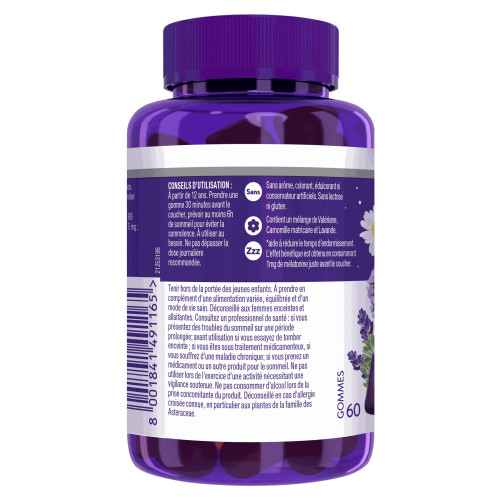 ZzzQuil Sommeil 60 Gommes - Aide à dormir vite et bien