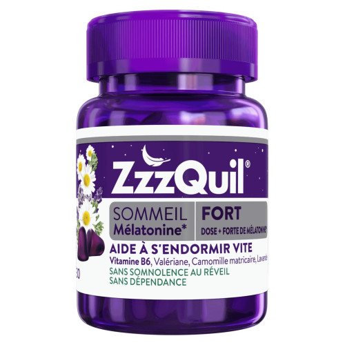 ZzzQuil Fort Sommeil 30 gommes Arôme Fruits des bois