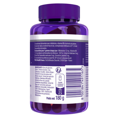ZzzQuil Sommeil 60 Gommes - Aide à dormir vite et bien