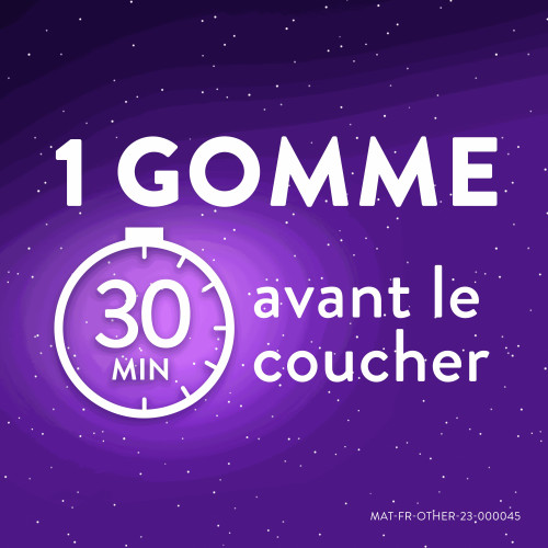 ZzzQuil Sommeil Mangue Banane 30 Gommes - Aide à s'endormir vite