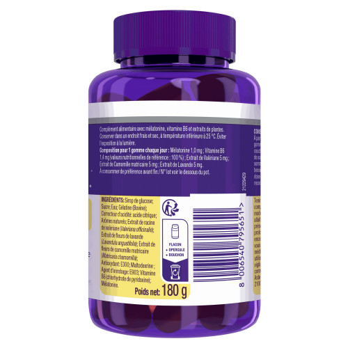 ZzzQuil Sommeil Mangue Banane 60 Gommes - Aide à dormir vite