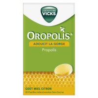VICKS Oropolis 20 Pastilles Orange - Adoucit Gorges Sensibles