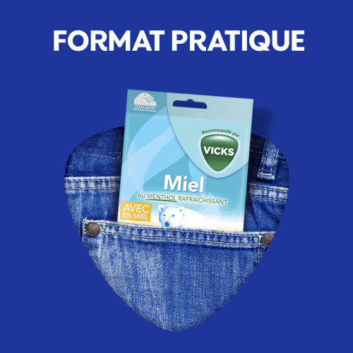VICKS Bonbons Miel 75g - Soulage Gorge Irritée