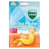 Bonbons Menthol Sans Sucres Ice Tea Pêche 1 sachet