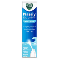 Vicks Nasaly Eau de Mer 120 ml Spray Doux Hydratation Nasale Pharma360