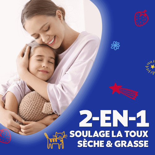 Vicks Toux Natura Enfants 140 ml Soulagement Doux Toux Sèche Grasse