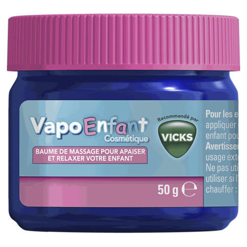 VICKS Vapoenfant Baume Apaisant 50g - Soulagement doux pour enfants