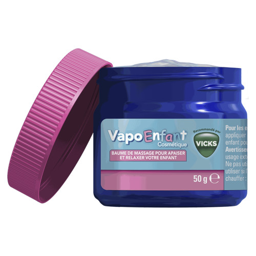 VICKS Vapoenfant Baume Apaisant 50g - Soulagement doux pour enfants