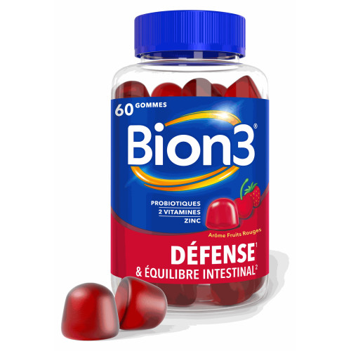Bion 3 Défense et équilibre intestinal 60 gommes