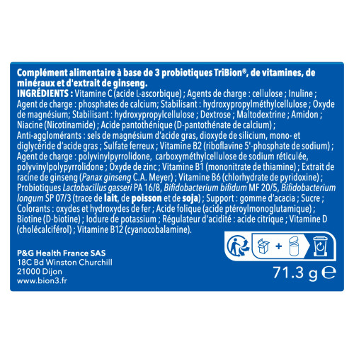BION 3 Vitalité 60 Comprimés - Boost Energie et Immunité sur