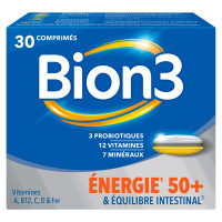 BION3 Vitalité 50+ Seniors 90 Comprimés - Boostez votre forme !