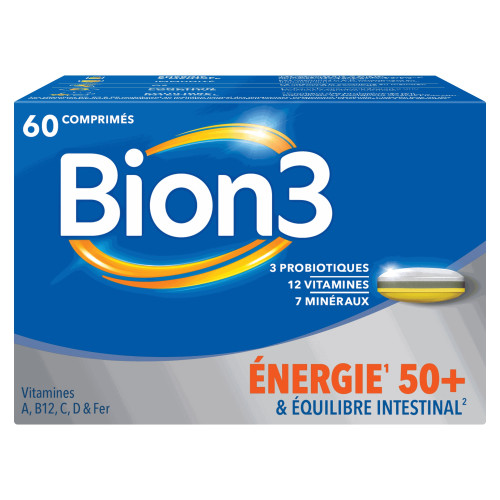 BION3 Vitalité 50+ Seniors 90 Comprimés - Boostez votre forme !