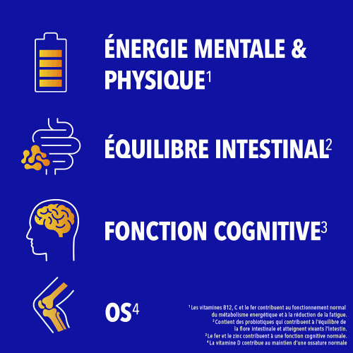 BION3 Vitalité 50+ Seniors 90 Comprimés - Boostez votre forme !