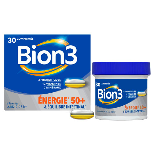BION3 Vitalité 50+ Seniors 90 Comprimés - Boostez votre forme !