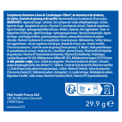 BION3 Vitalité 50+ Seniors 90 Comprimés - Boostez votre forme !