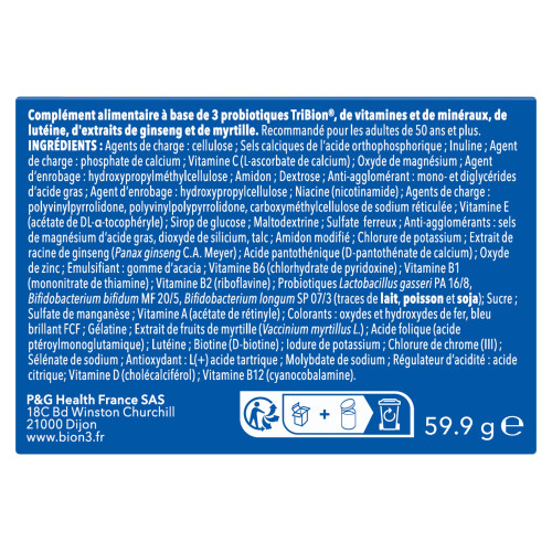 BION3 Vitalité 50+ Seniors 90 Comprimés - Boostez votre forme !