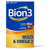 Bion 3 Multi Oméga 3 30+30 Énergie Immunité Cardio Bien-être Pharma360