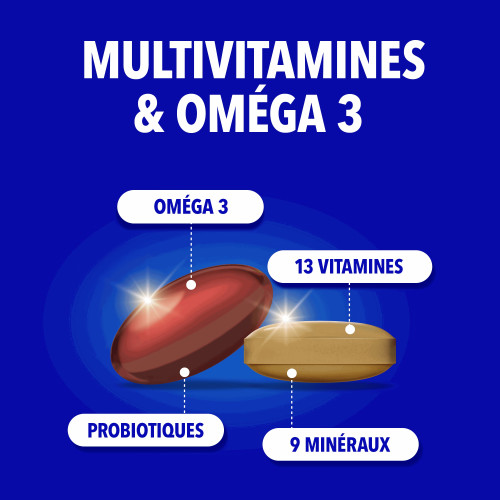 Bion 3 Multi Oméga 3 30+30 Énergie Immunité Cardio Bien-être Pharma360