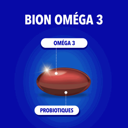 Bion Oméga 3 30 capsules Soutien Cœur Cerveau Vision Pharma360
