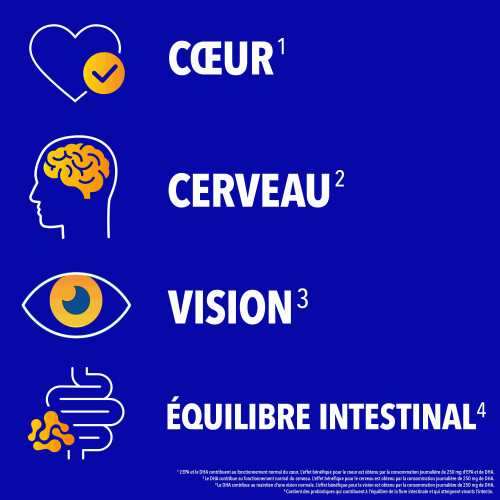 Bion Oméga 3 30 capsules Soutien Cœur Cerveau Vision Pharma360
